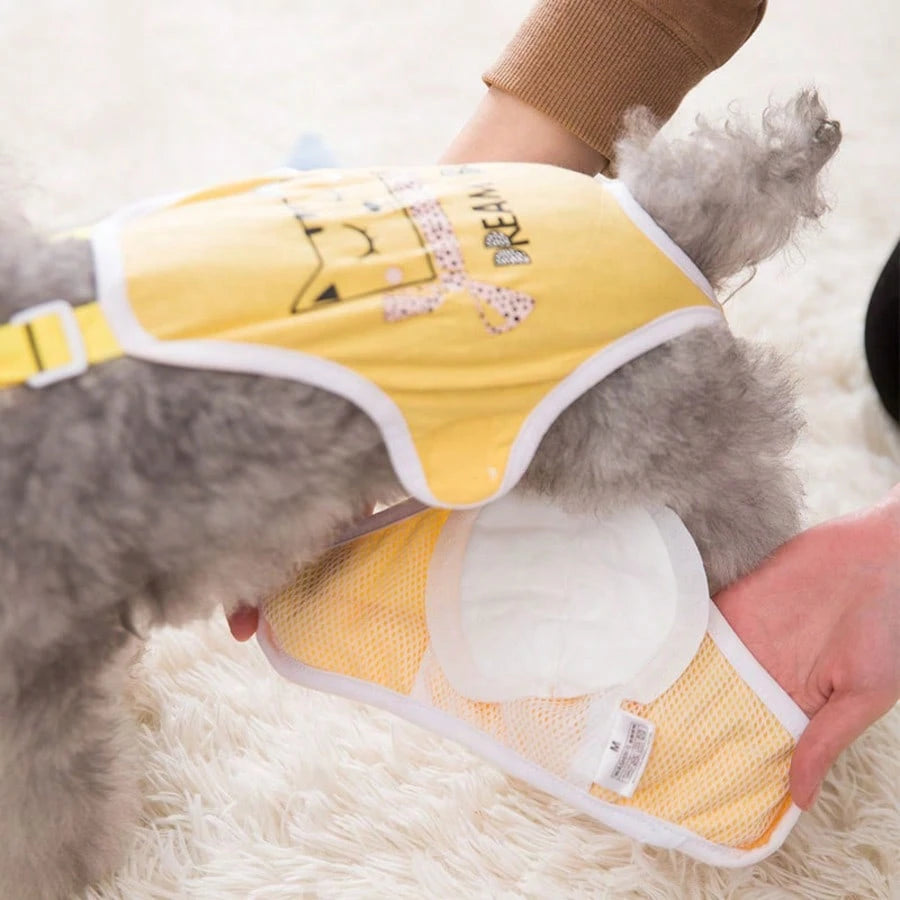 Disposable Female Dog Diapers | Leak-Proof Absorbent Heat Diapers (Pack of 30)