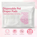 Disposable Female Dog Diapers | Leak-Proof Absorbent Heat Diapers (Pack of 30)