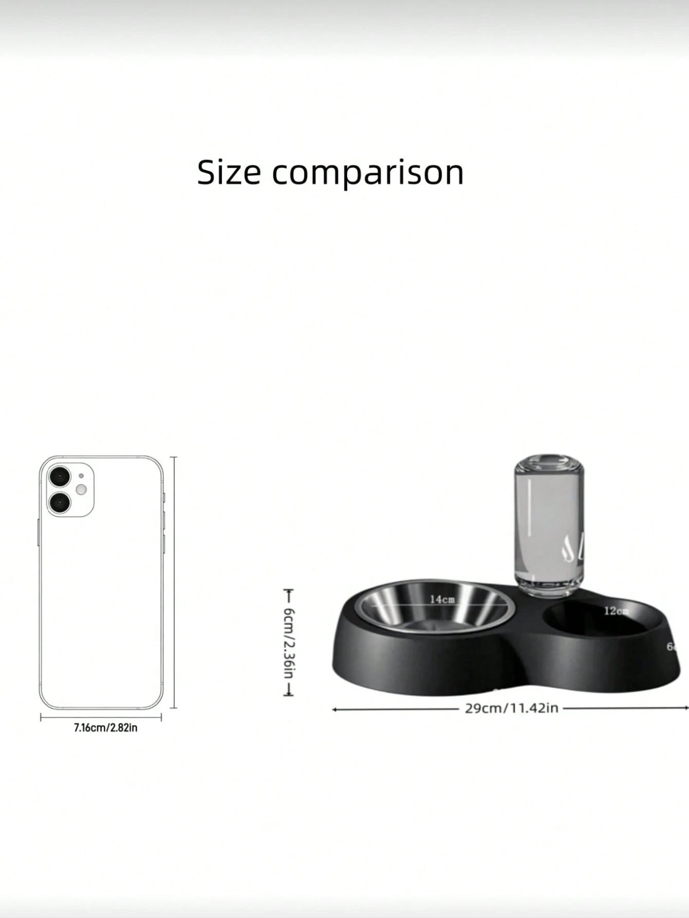2-in-1 Stainless Steel Pet Food & Water Bowl for Pets