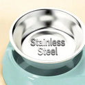 2-in-1 Stainless Steel Pet Food & Water Bowl for Pets