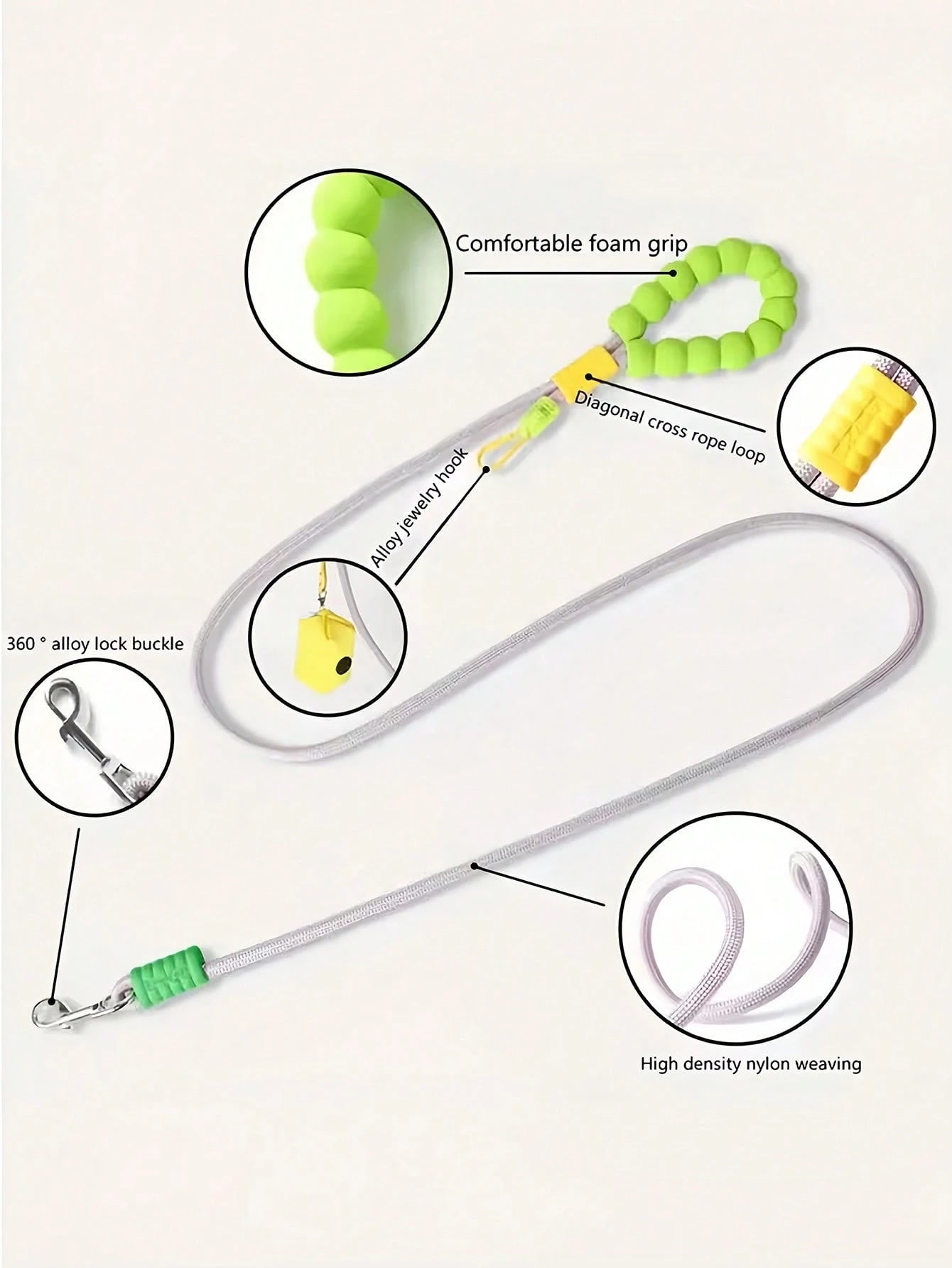 Hands-Free Dog Leash with Adjustable Waist Belt for Walking & Running