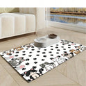 Cute Cat Pet Feeding Mat | Absorbent & Quick-Drying Bowl Mat