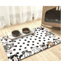 Cute Cat Pet Feeding Mat | Absorbent & Quick-Drying Bowl Mat