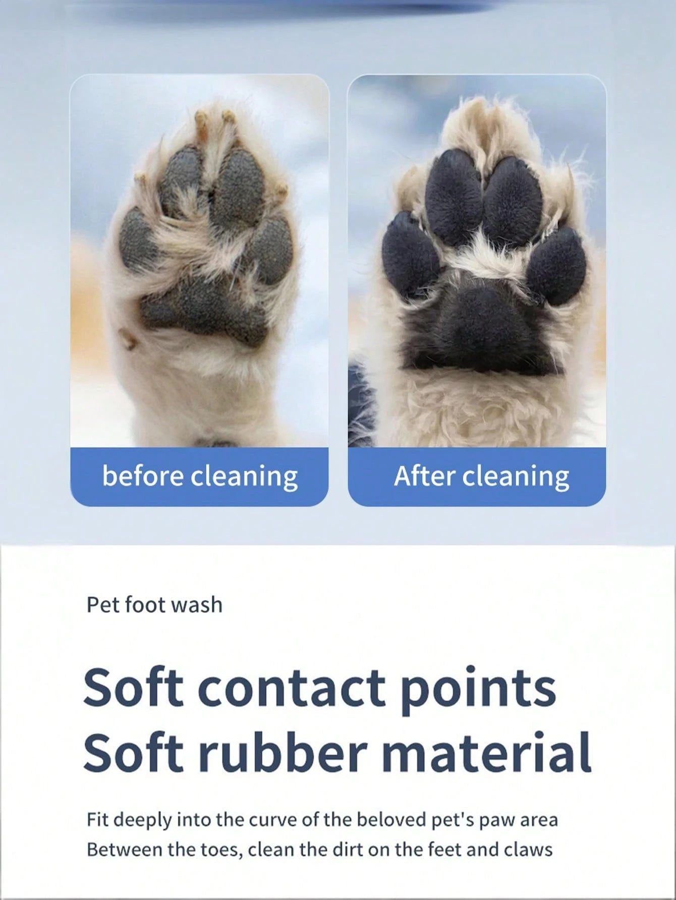 Rechargeable Pet Nail Cleaning Cup – Detachable Dog & Cat Grooming Tool