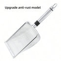 Stainless Steel Cat Litter Scoop – Long Handle Deep Mesh Shovel with Non‑Stick Coating