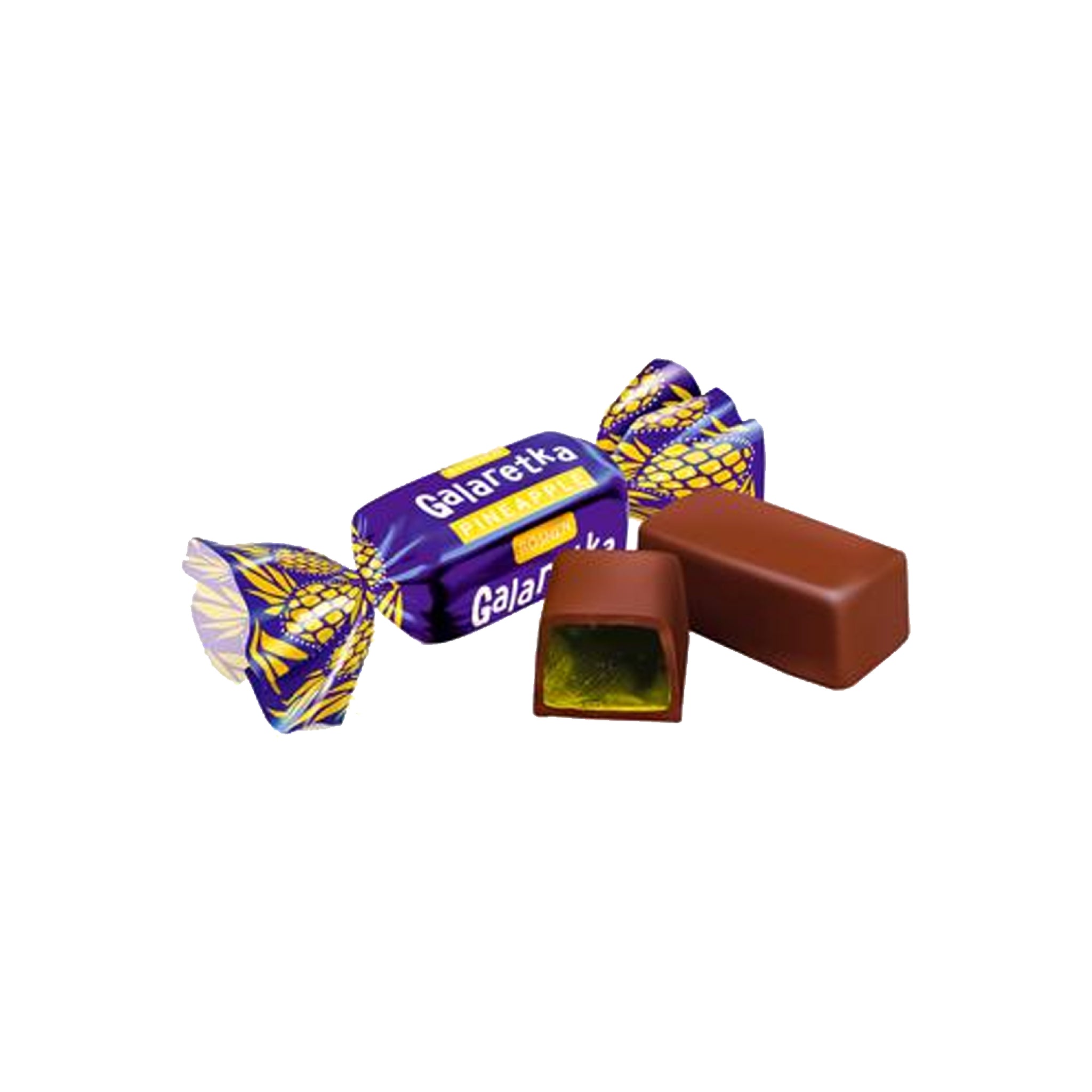 ROSHEN Galaretka Chocolate covered candies with fruit flavored center (1kg)