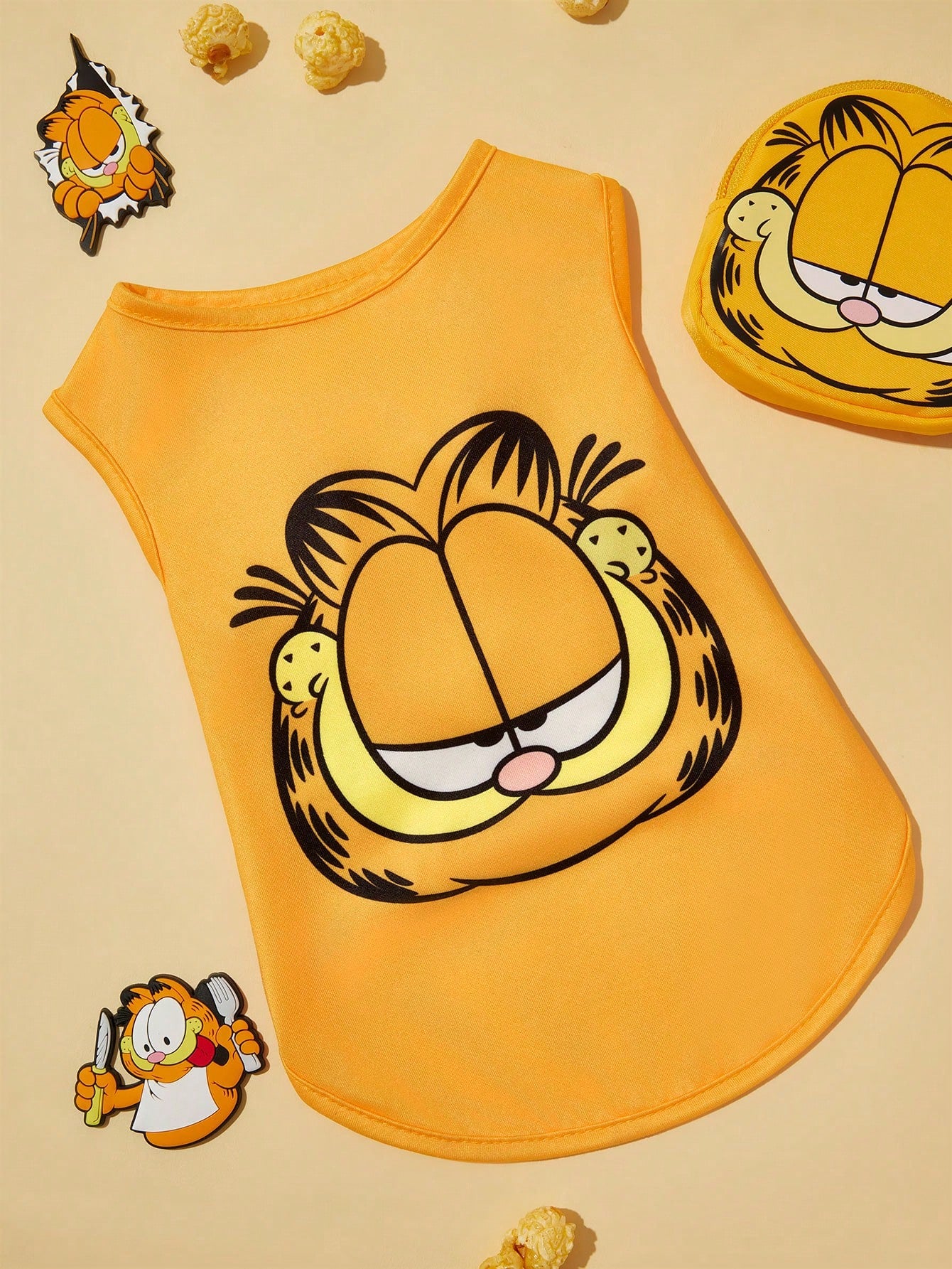 Garfield Pet Tank Top for Cats & Dogs | Cartoon Cat Shirt