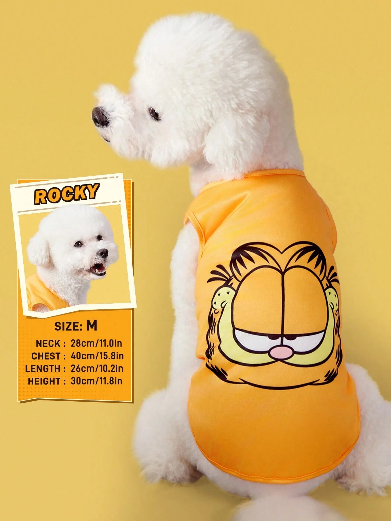 Garfield Pet Tank Top for Cats & Dogs | Cartoon Cat Shirt