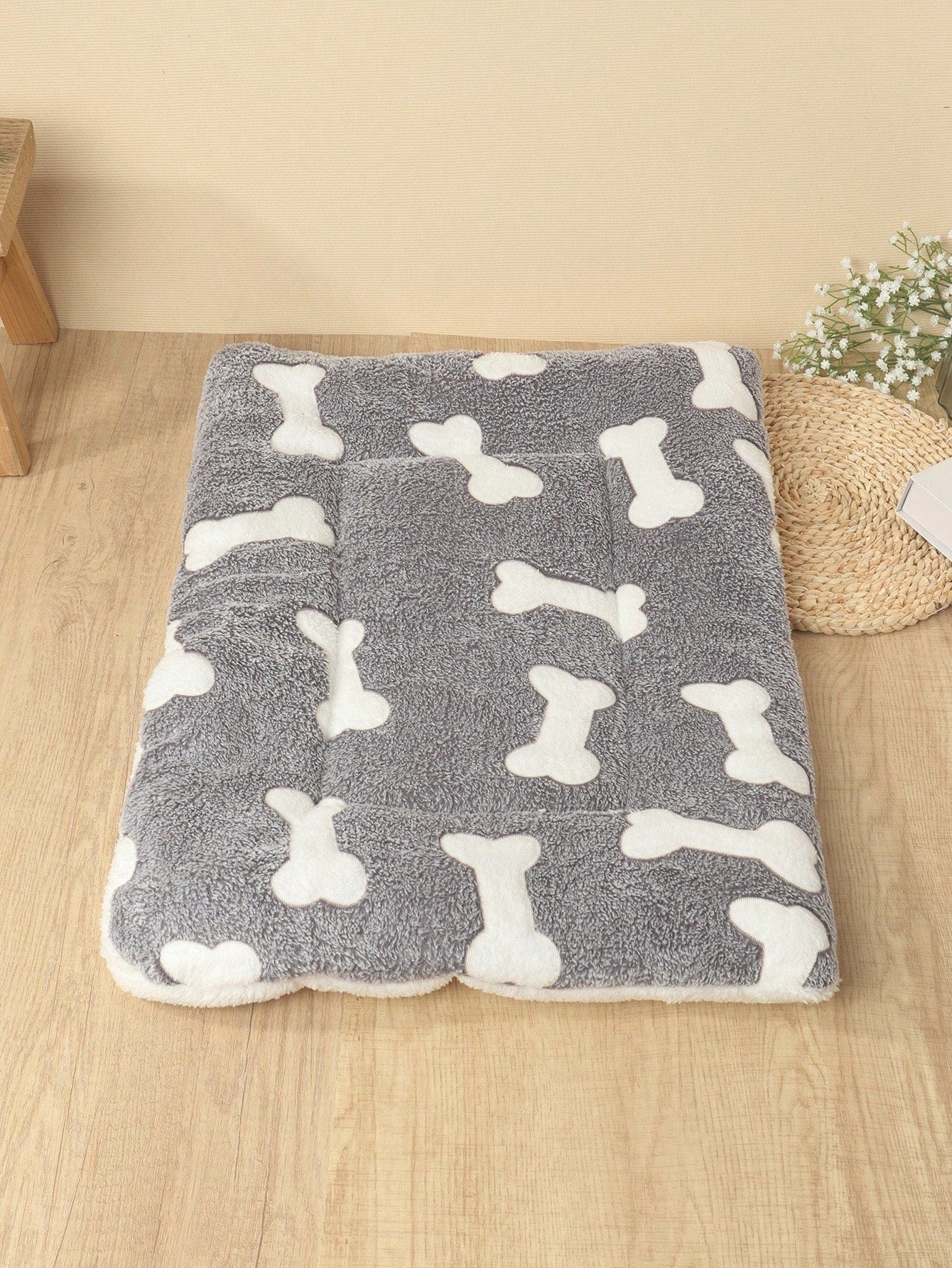 Washable Polyester Pet Bed Mat – Breathable Cat & Small Dog Cushion