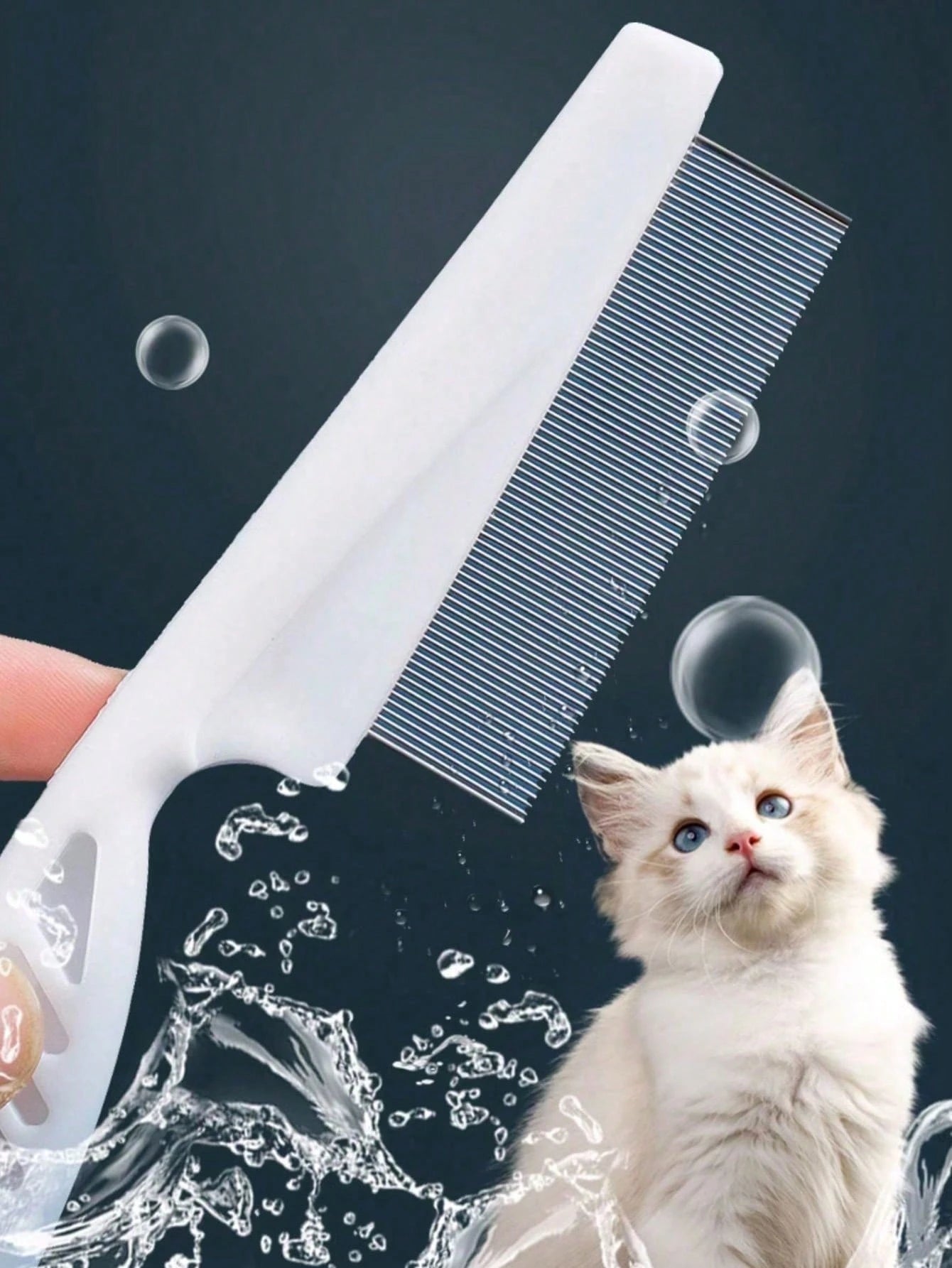 Pet Flea Comb for Dogs & Cats | Fine Tooth Grooming Comb