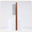 Wooden Pet Grooming Comb | Stainless Steel Dematting Comb