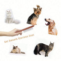 Wooden Pet Grooming Comb | Stainless Steel Dematting Comb