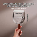 Stainless Steel Cat Litter Scoop with Wooden Handle – Deep Bucket Sieve, Anti‑Stick & Anti‑Rust Pet Cleaning Tool