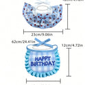 Pet Birthday Hat and Bib Set | Cute Cat & Dog Birthday Party Outfit