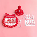 Pet Birthday Hat and Bib Set | Cute Cat & Dog Birthday Party Outfit