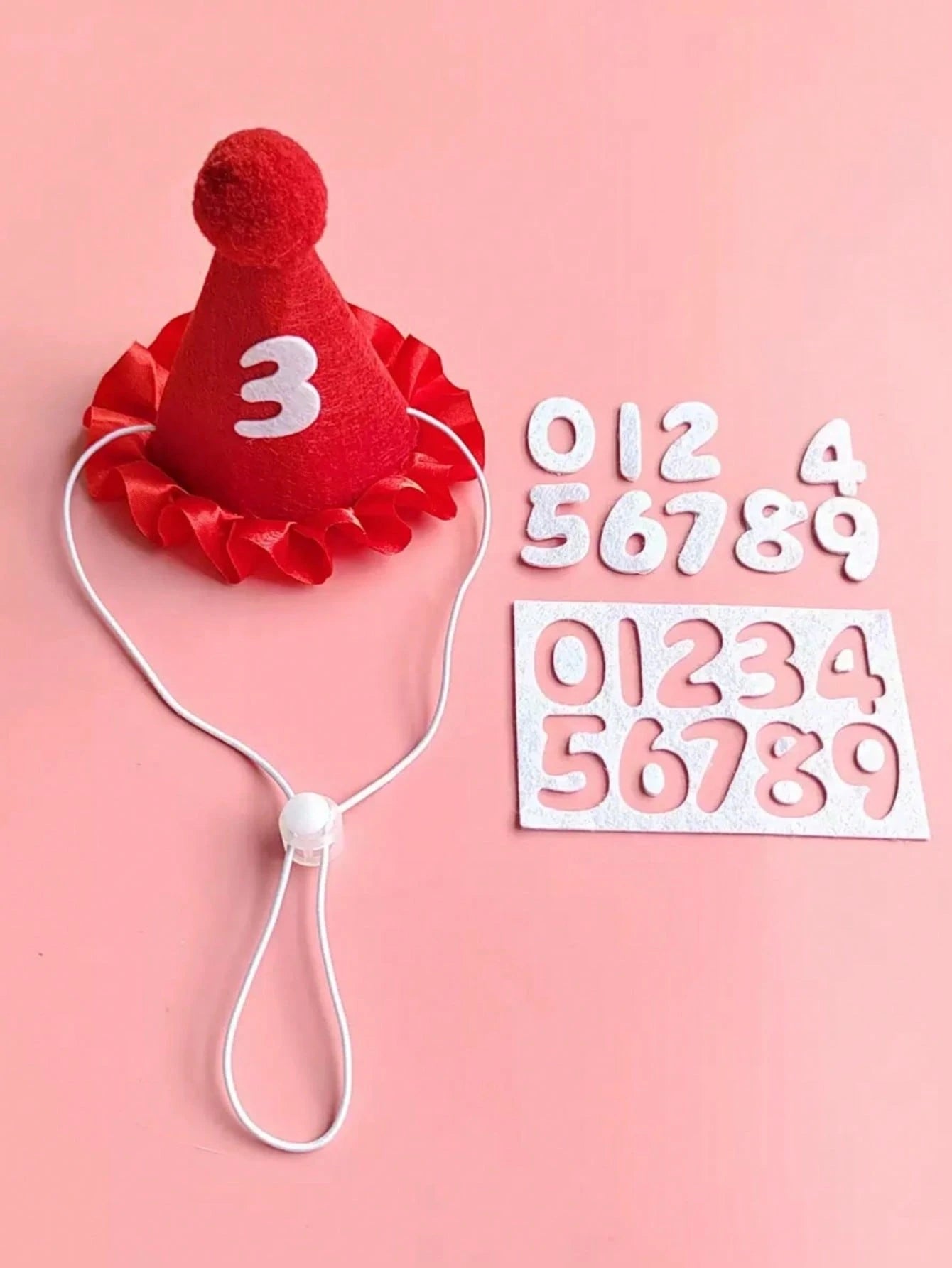 Pet Birthday Hat and Bib Set | Cute Cat & Dog Birthday Party Outfit