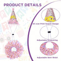 Dog Birthday Dress Set – Tutu Outfit with Hat & Bandana