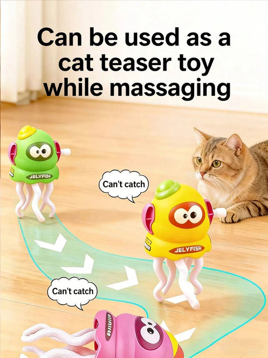Cute Squid Cat Toy | Interactive Massage & Play Toy for Indoor Cats