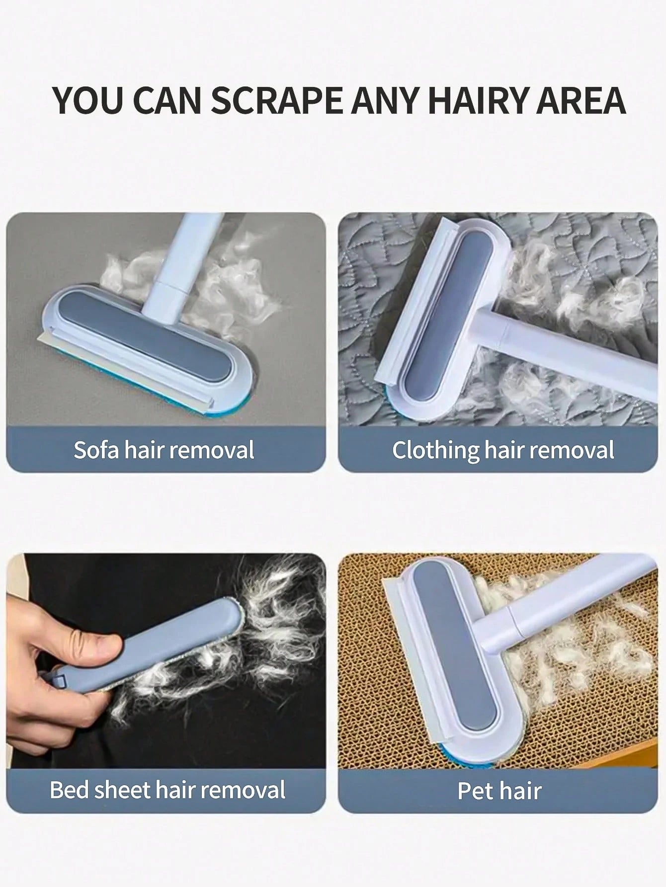 Reusable Pet Hair Remover Brush | Lint & Fur Cleaner for Home