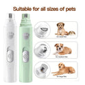 USB Rechargeable Pet Nail Grinder for Dogs & Cats | Quiet Electric Nail Trimmer