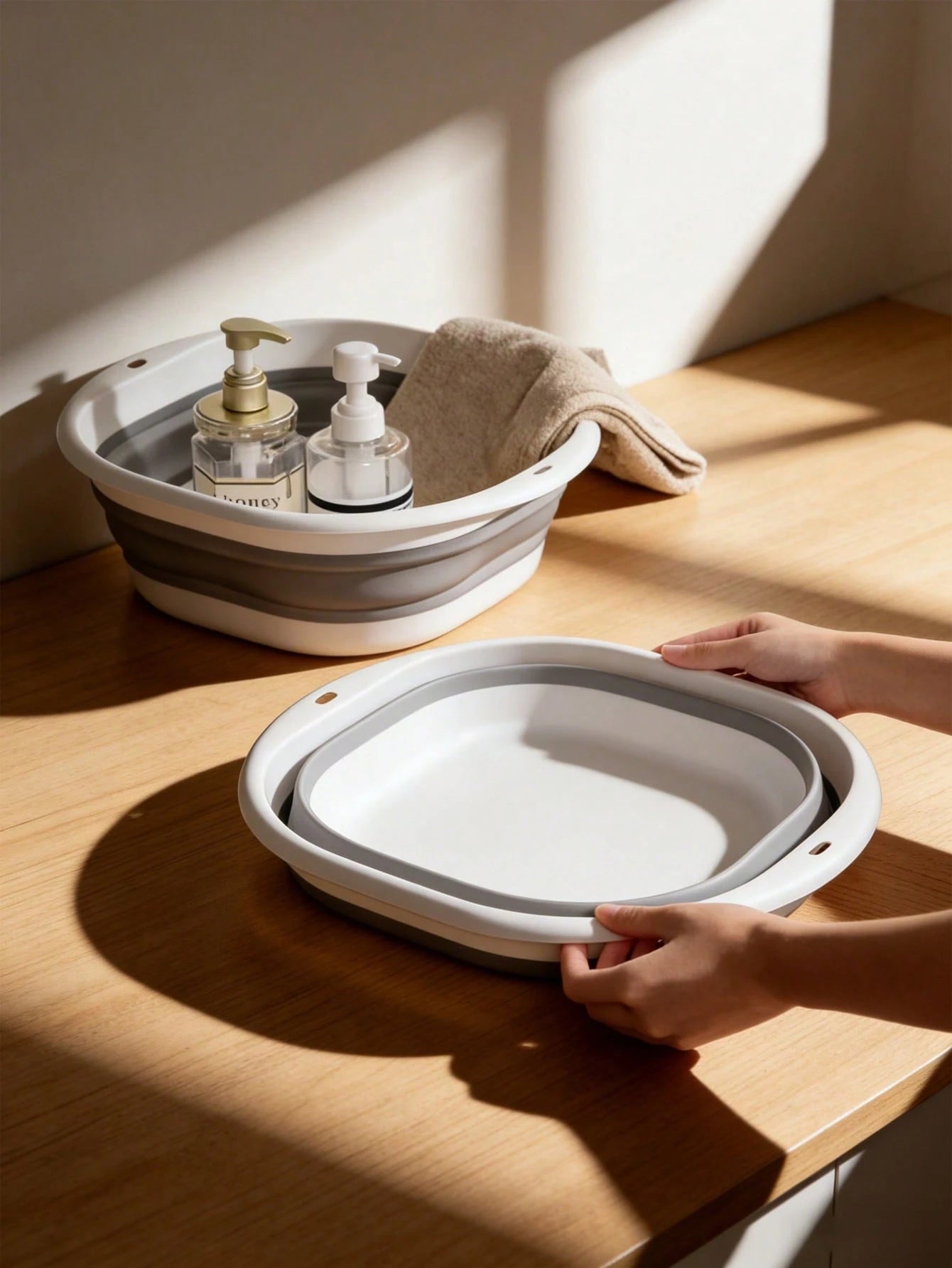 Folding Pet Basin – Collapsible Wash & Foot Basin for Cat & Dog Care, Durable Thickened Plastic