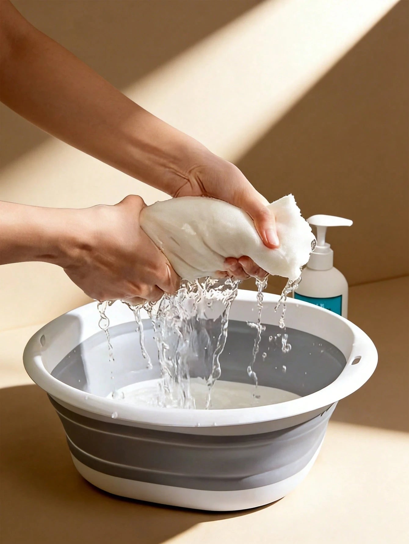 Folding Pet Basin – Collapsible Wash & Foot Basin for Cat & Dog Care, Durable Thickened Plastic