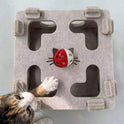 Interactive Felt Cat Puzzle Box with Bell Ball | Indoor Maze Toy for Cats & Kittens