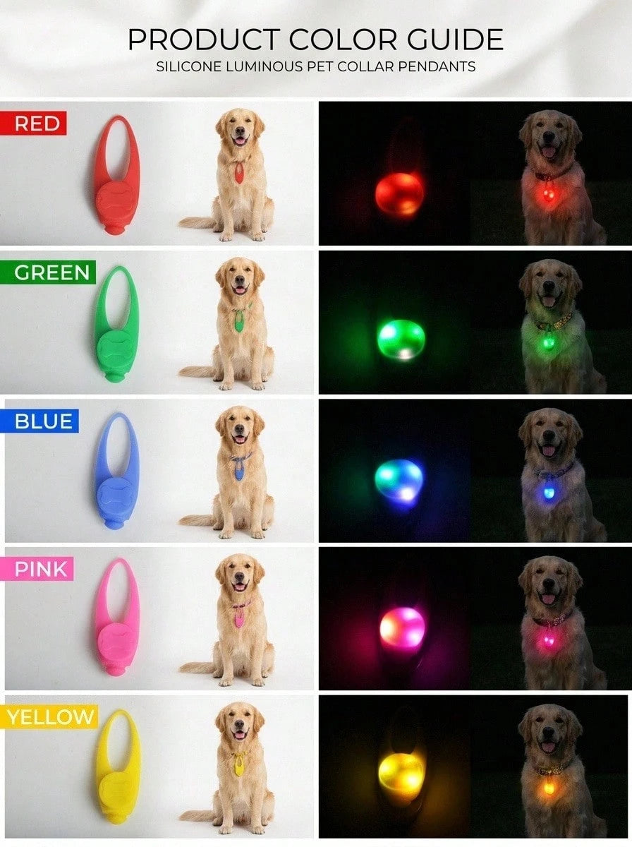 LED Dog Collar Light Waterproof Pet Safety Tag
