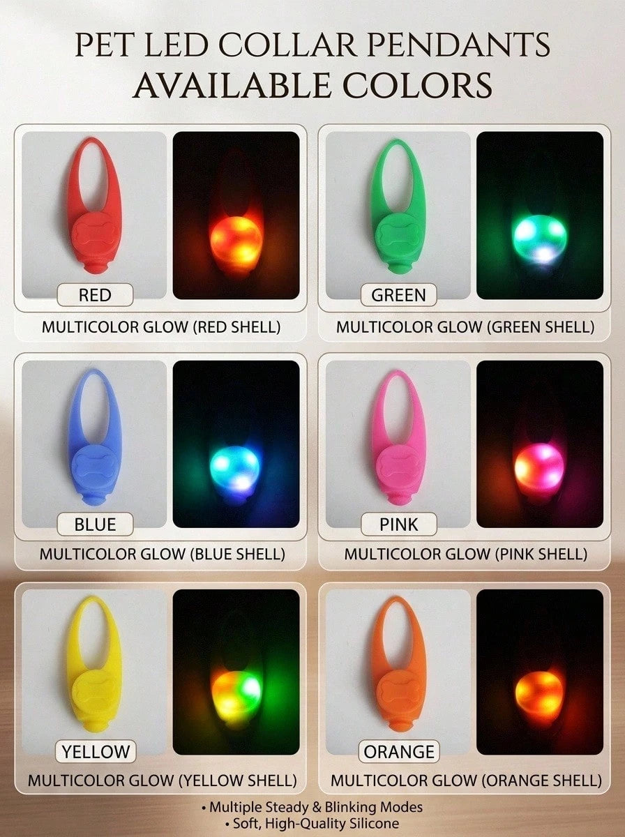 LED Dog Collar Light Waterproof Pet Safety Tag