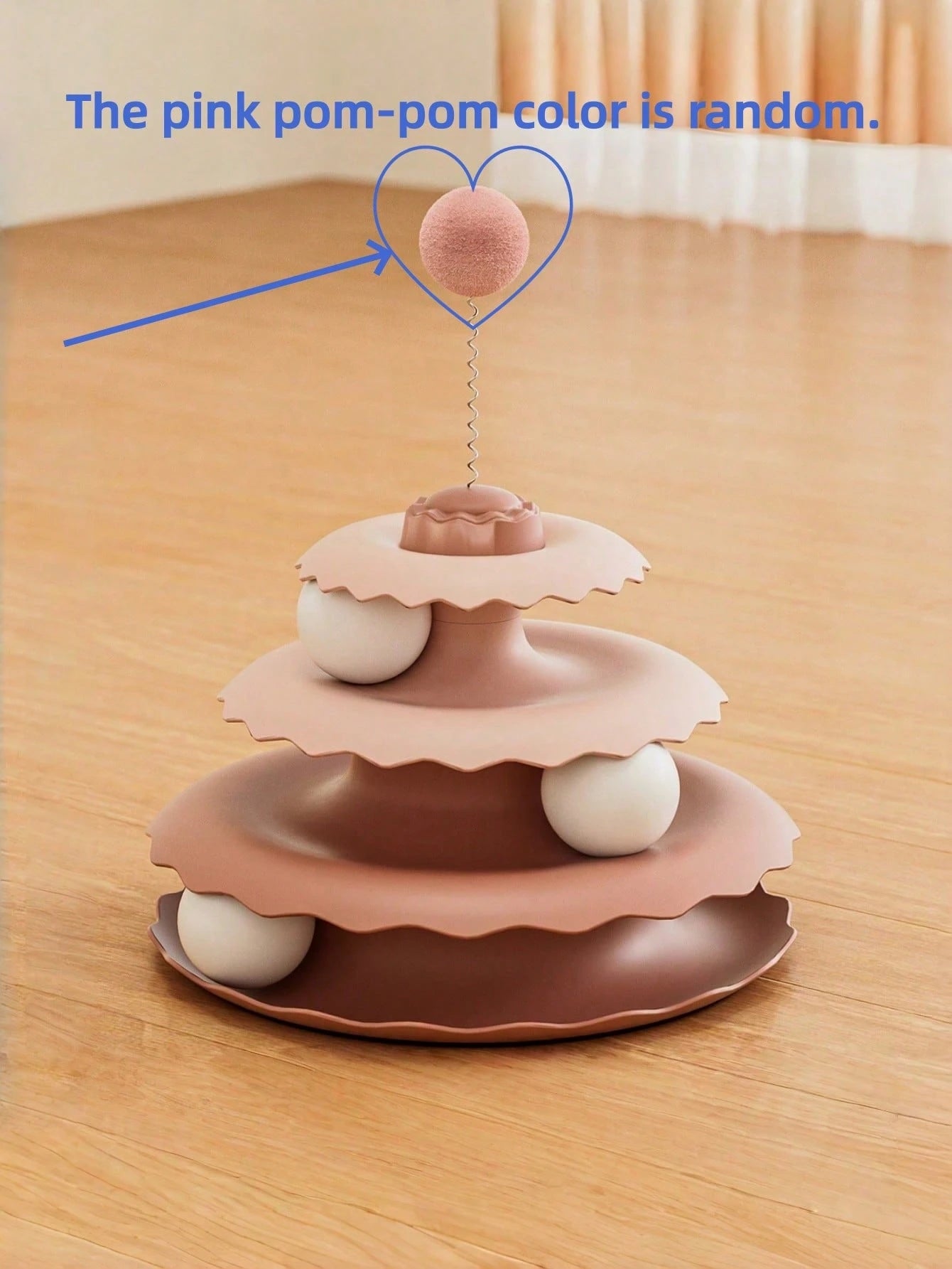 3-Level Interactive Cat Track Toy | Puzzle Ball Tower for Indoor Cats