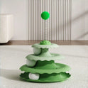 3-Level Interactive Cat Track Toy | Puzzle Ball Tower for Indoor Cats
