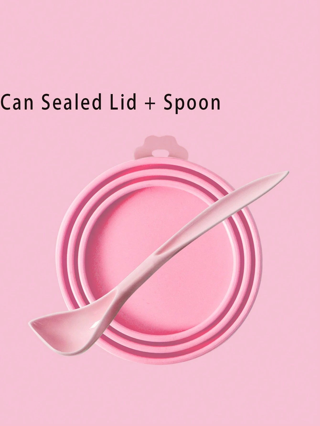 Silicone Pet Food Can Cover | Reusable Airtight Lid for Dog & Cat Food Cans (1 lid + 1 spoon)