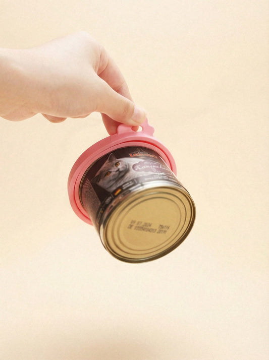Silicone Pet Food Can Cover | Reusable Airtight Lid for Dog & Cat Food Cans (1 lid + 1 spoon)