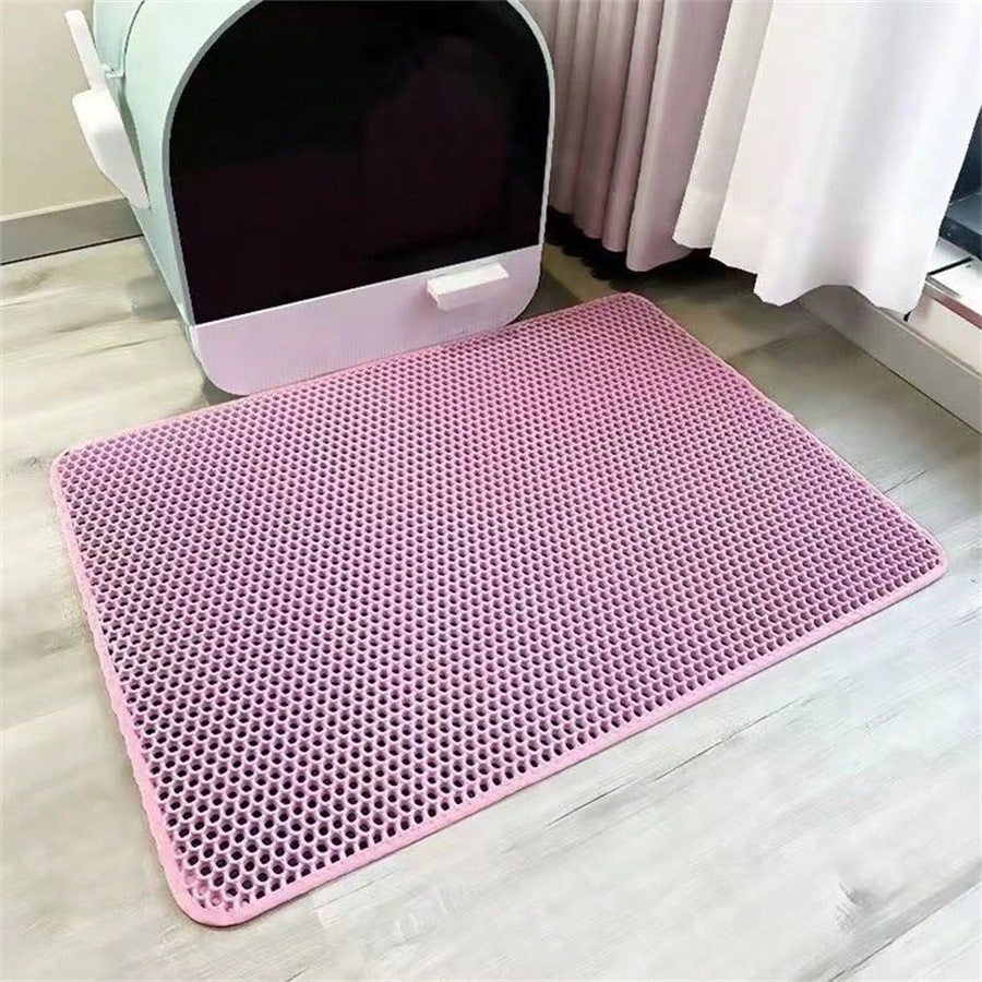 Honeycomb Cat Litter Mat | EVA Anti-Tracking & Waterproof Litter Trap Mat