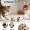 4-Piece Sisal Cat Toy Balls | Interactive Chasing Toys for Cats