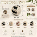 4-Piece Sisal Cat Toy Balls | Interactive Chasing Toys for Cats
