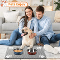 Fast-Drying Pet Feeding Mat | Absorbent Waterproof Food & Water Bowl Mat