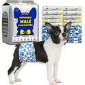 Disposable Male Dog Diapers 10-Pack | Leak-Proof Protection for Senior & Active Dogs