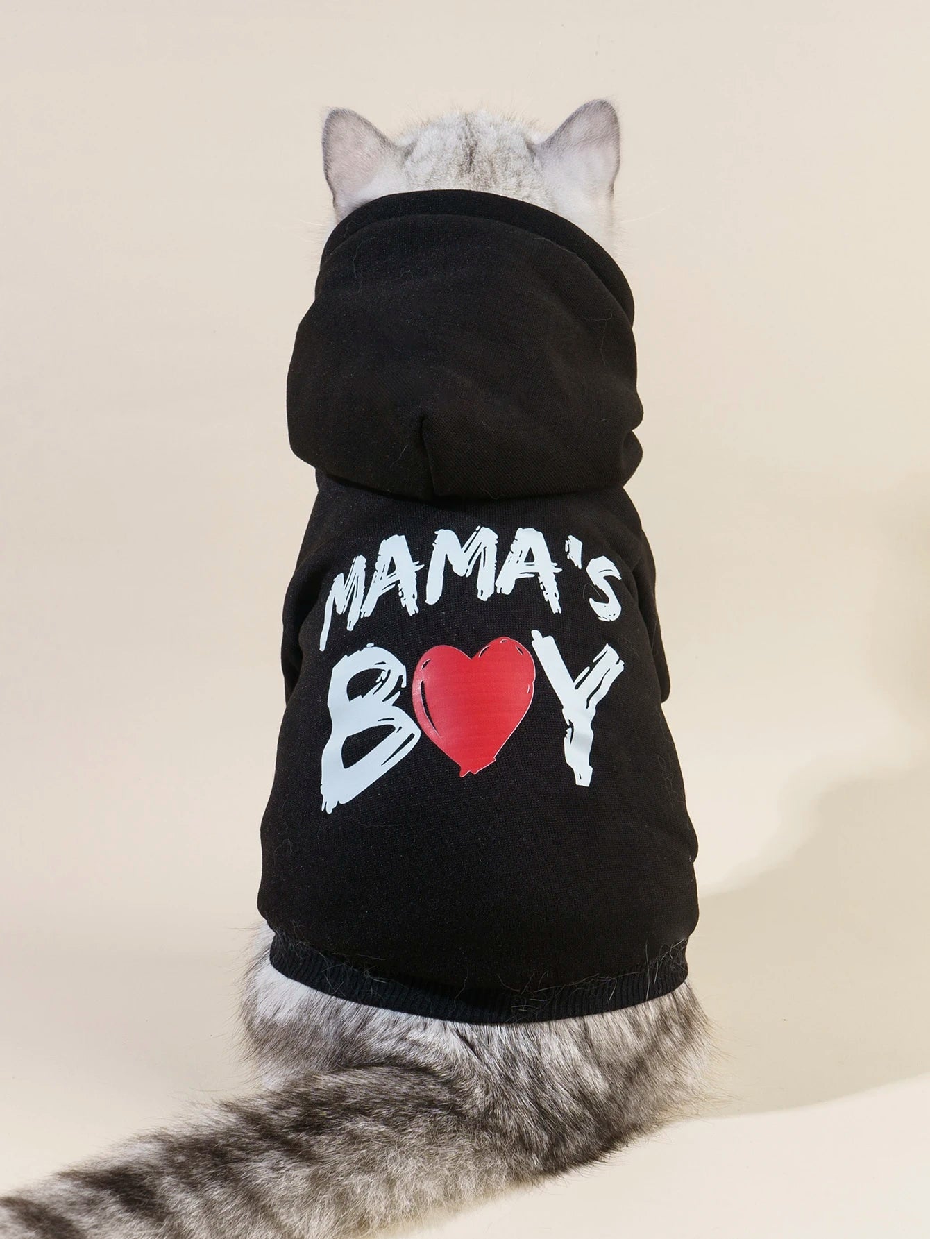 Letter Graphic Pet Hoodie for Cats & Dogs | Soft Pet Sweatshirt
