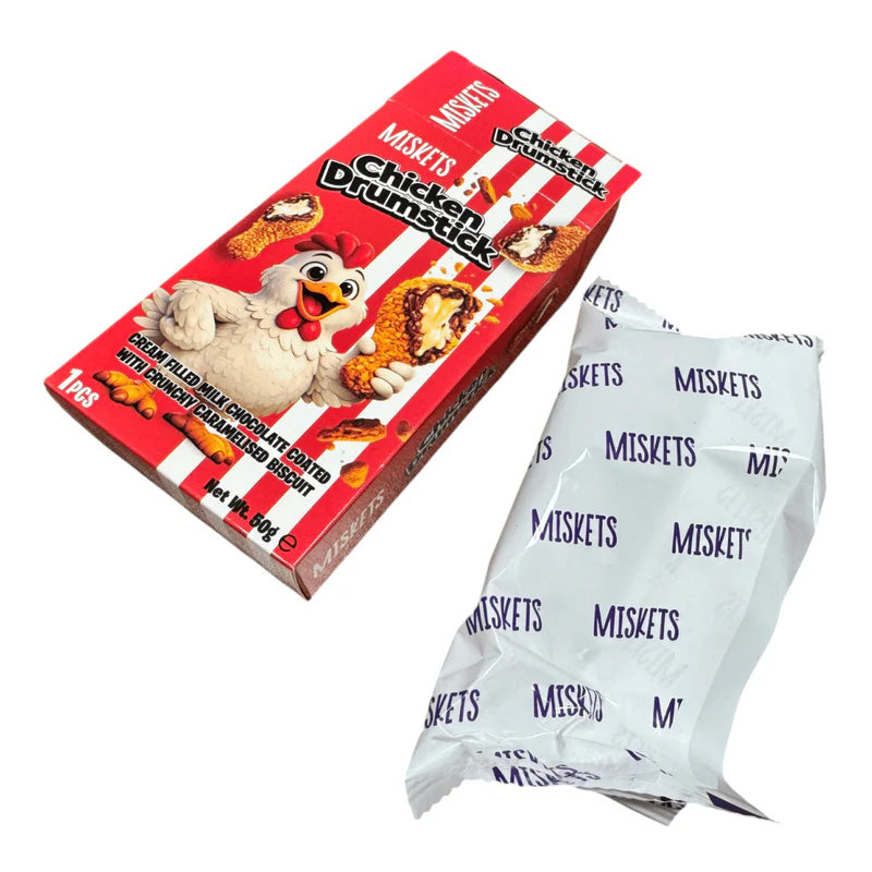 Msk Candy Miskets Chicken Drumstick Chocolate Box (50g) – Mtanos Trading