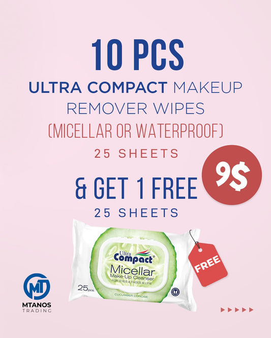 ULTRA COMPACT MAKEUP REMOVER WIPES