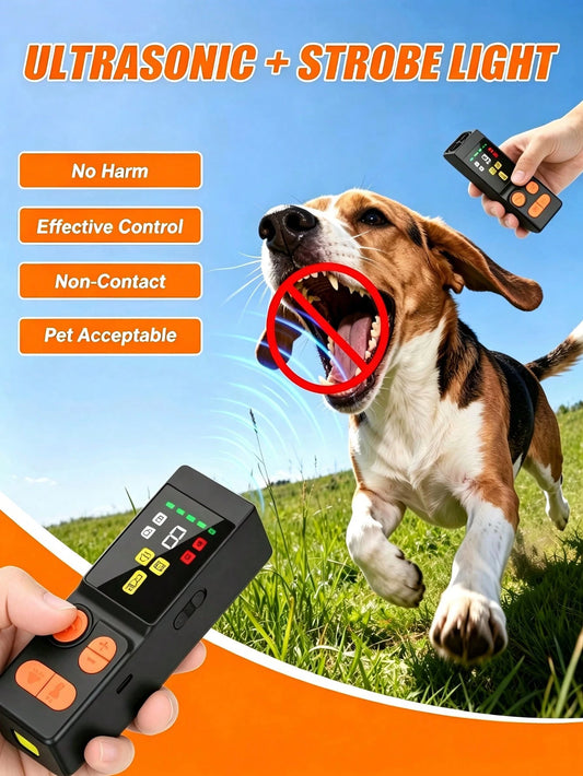 Ultrasonic Dog Barking Deterrent | 45ft Rechargeable Trainer