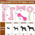 4-Piece Puppy Chew Toy Set for Small Dogs | Teething Toys