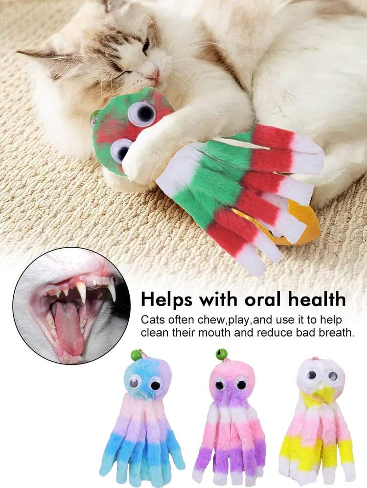 3PCS Hanging Octopus Cat Toys | Interactive Suction Cup Cat Toy