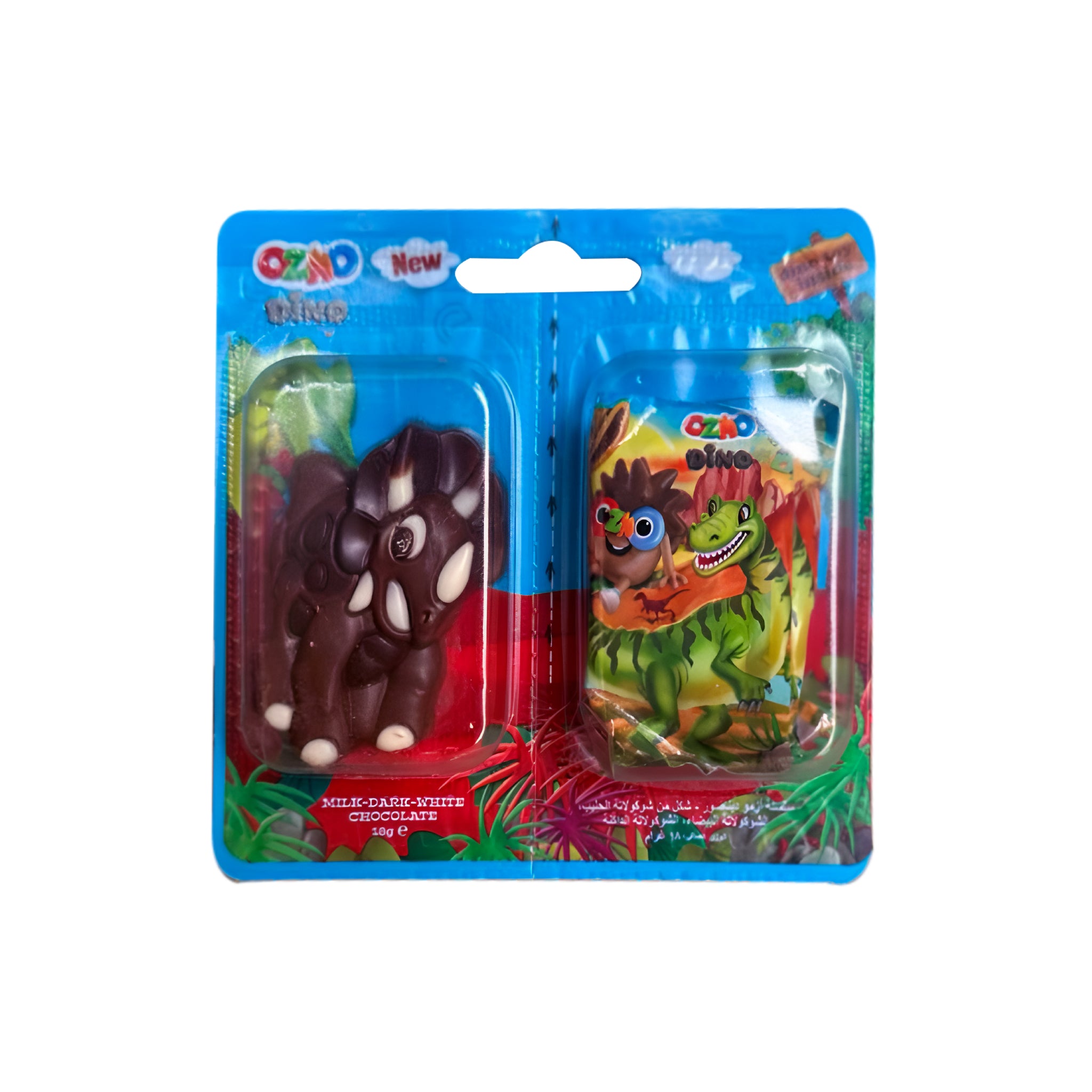 OZMO Dino: Dinosaurs Shaped Chocolate + dinosaur toy (18g) - 16 Pieces per box