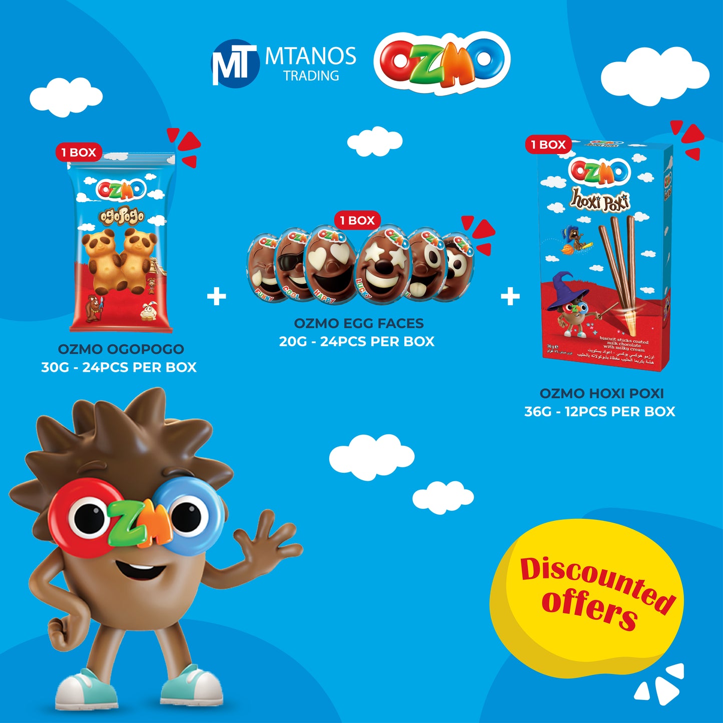 OZMO Hoxi Poxi + Egg Faces + Ogopogo Offer