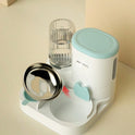 2-in-1 Pet Feeding & Water Station | Automatic Water Dispenser Bowl for Cats & Dogs