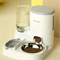 2-in-1 Pet Feeding & Water Station | Automatic Water Dispenser Bowl for Cats & Dogs