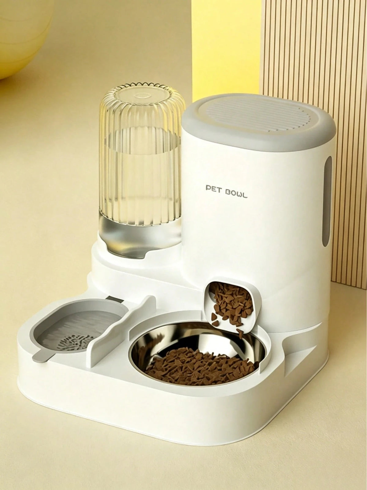 2-in-1 Pet Feeding & Water Station | Automatic Water Dispenser Bowl for Cats & Dogs