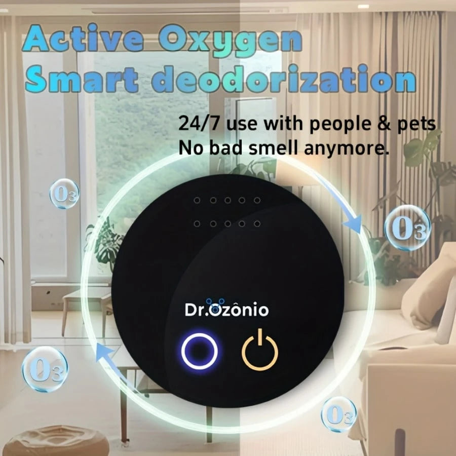 Pet Odor Eliminator – USB & Battery Ozone Deodorizer for Home & Litter Box